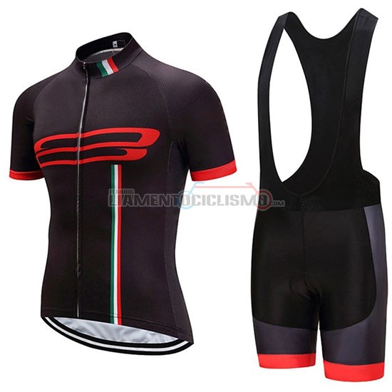 Abbigliamento Ciclismo Giro d'Italia Manica Corta 2020 Nero Rosso